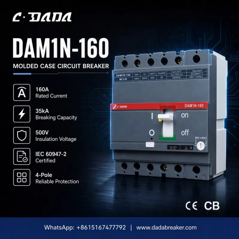 Ukuvikelwa Okunembayo Kwezinethiwekhi Zezimboni: I-C·DADA DAM1N-160 MCCB