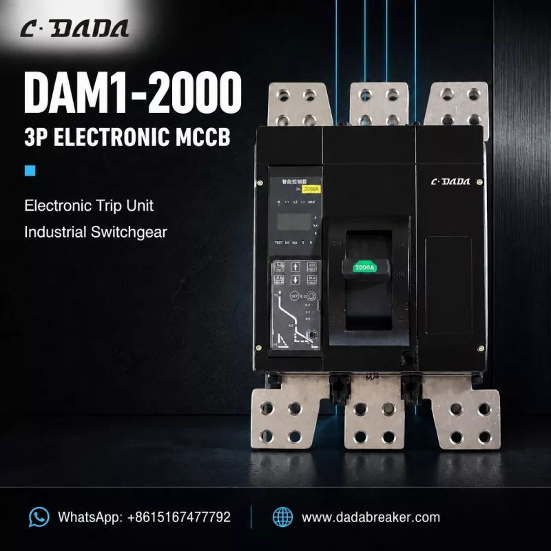 DAM1-2000 3P Electronic MCCB for Industrial Switchgear | I-C·DADA Electric